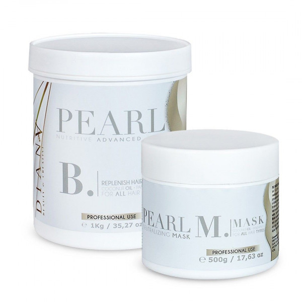 PEARL FRIZZ FIX
 Product size-1000g Frizz Fix + 500g Neutralizing Mask